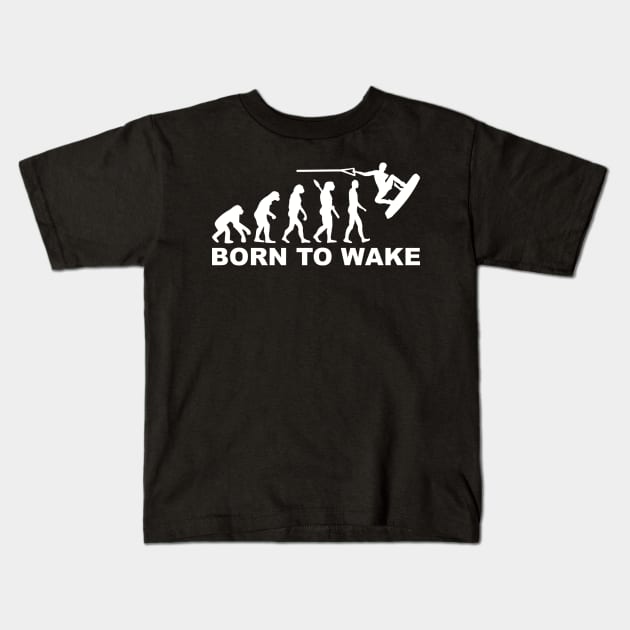 Wakeboard evolution Kids T-Shirt by Designzz